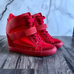 ALDO high top wedge sneakers